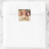 Drie zussen van Émile Vernon Vierkante Sticker (Tas)