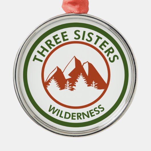 Drie zussen Wilderness Metalen Ornament (Voorkant)