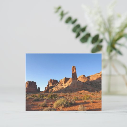 Drie zusters in Arches National Park Briefkaart (Staand voorkant)