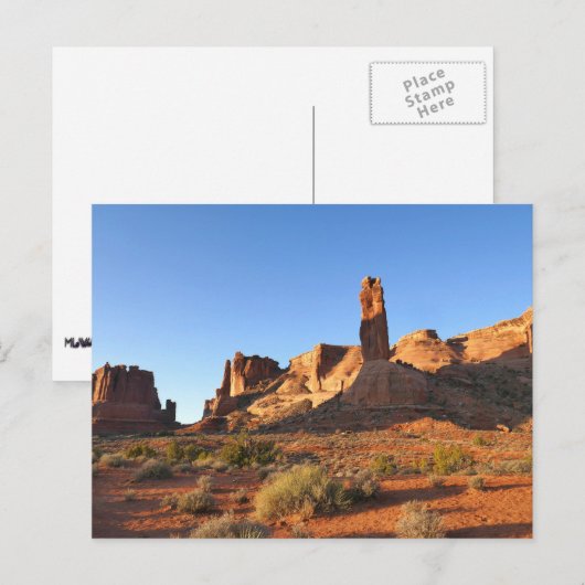 Drie zusters in Arches National Park Briefkaart (Voorkant / Achterkant)
