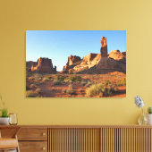 Drie Zusters in Arches National Park Canvas Afdruk (Insitu (Woonkamer))