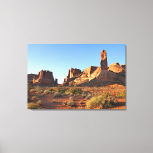 Drie Zusters in Arches National Park Canvas Afdruk