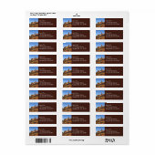 Drie zusters in Arches National Park Etiket (Full Sheet)