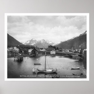 Drie zusters Mountains Sitka 1912 Poster