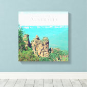 Drie zusters schilderachtig Australië Canvas Afdruk (Insitu (Houten vloer))