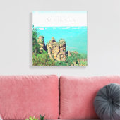 Drie zusters schilderachtig Australië Canvas Afdruk (Insitu (Woonkamer))