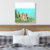 Drie zusters schilderachtig Australië Canvas Afdruk (Insitu (Slaapkamer))