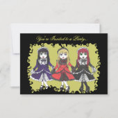 Drie zusters-uitnodiging kaart (Voorkant)