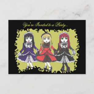 Drie zusters-uitnodiging kaart