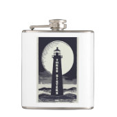 Drie zusters vuurtoren Massachusetts Moon Heupfles (Voorkant)