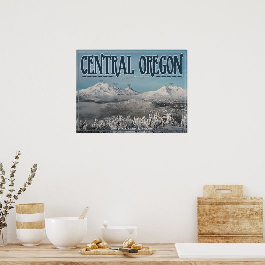 Drie zusters Wilderness Messenger Bag Poster (Keuken)