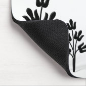 Drie zwarte bomen muismat (Hoek)