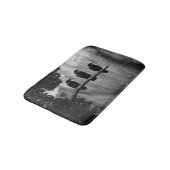 Drie zwarte en witte Krokoen Bath Mat (Gekanteld)