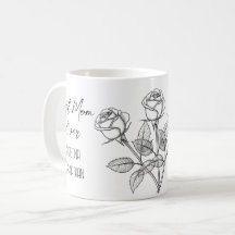 Drie zwarte en witte rozen Moederdag