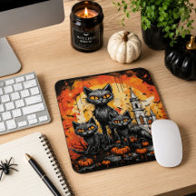 Drie Zwarte Katten Halloween Spokenhuis 