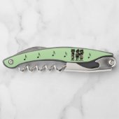 Drie zwarte katten spelen muziek instrumenten groe kurkentrekker (Achterkant)