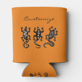 Drie zwarte lizards Thunder_Cove Southwest Style Blikjeskoeler (Achterkant)