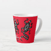 Drie zwarte lizards Thunder_Cove Southwest Style Latte Mok (Rechterhoek)