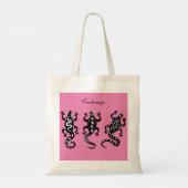 Drie zwarte lizards Thunder_Cove Southwest Style Tote Bag (Achterkant)