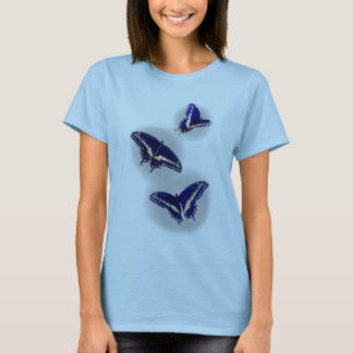 Drie zwarte moerstaart t-shirt