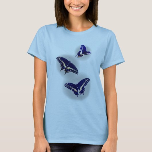 Drie zwarte moerstaart t-shirt (Voorkant)