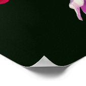 Drie zwevende Cosmos-madeliefjes Poster (Hoek)