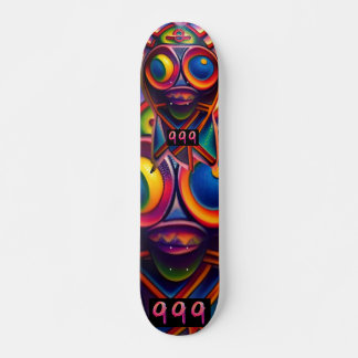 Driebasaal psychedelisch topkaartdek, 7,3/4 inch persoonlijk skateboard