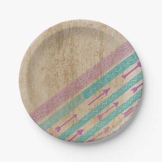 Driebasische rode pijlen Shabby Chic Paper Bord Pa (Voorkant)