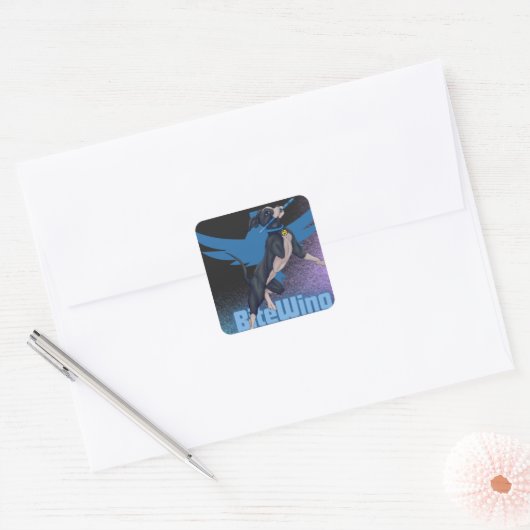 Driebenige Pitbull Vierkante Sticker (Envelop)