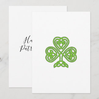 Drieblad Lucky Iers Gelukkig St. Patrick's Day Feestdagenkaart