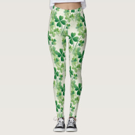 Driebladige klaver Vierbladige klaver St. Patrick' Leggings