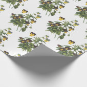 Driebloem Bloem Patroon Cadeaupapier (Hoek)