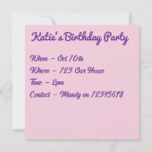 Driebloem Driebloemen Paarse Bloem Bloemrijk Roze Kaart (Achterkant)