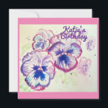 Driebloem Driebloemen Paarse Bloem Bloemrijk Roze Kaart<br><div class="desc">Iris Irissen Paarse Bloem Bloemontwerp,  met een volledig aanpasbare naam. Ontworpen vanuit een van mijn originele fotograaf van de bloementuin & mijn originele schrijven,  geniet ervan!</div>