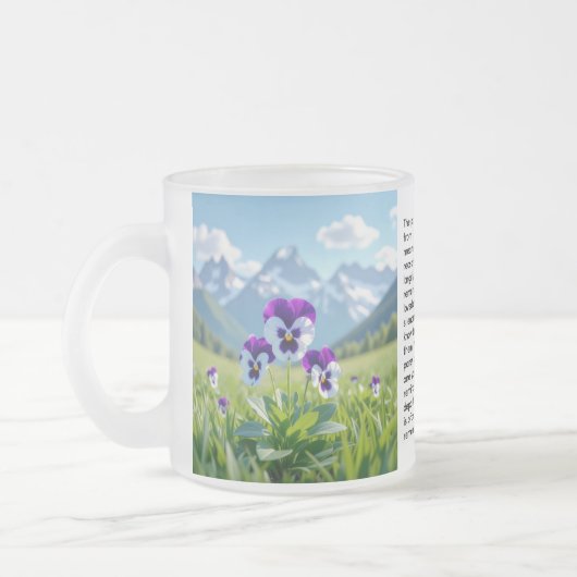 Driebloem Matglas Koffiemok (Links)
