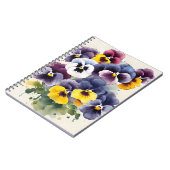 Driebloem - Waterverf bloemen Notitieboek (Linkerzijde)