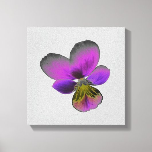 Driebloem Wild Donkerpaars Canvasprint Canvas Afdruk (Voorkant)