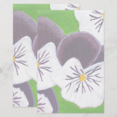 Driebloemen Briefpapier (Voorkant / Achterkant)