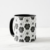 Driebloemen Mok (Voorkant links)