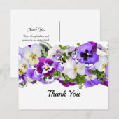 Driebloemige Dankkaart Briefkaart (Voorkant / Achterkant)