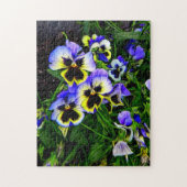 Driebloemige viooltje legpuzzel (Verticaal)