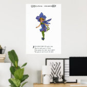 Driebloemige viooltjes (Johnny-Jump-Up) Poster (Thuiskantoor)