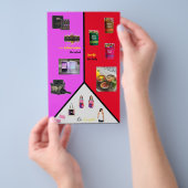 Driecontrastkleine brochure - A6-esque aanpassing (Hand)