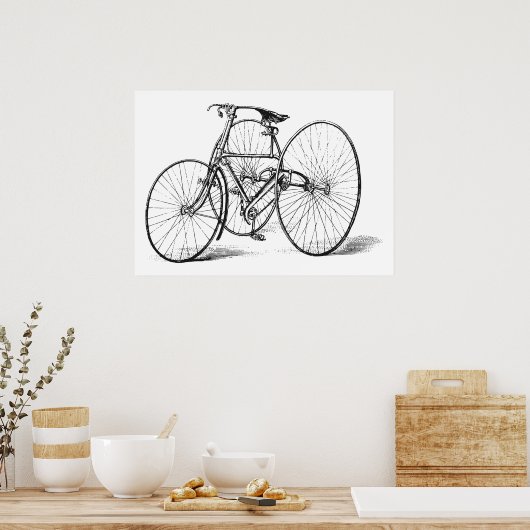 Driecyclustekening Poster (Keuken)