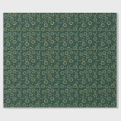 Dried Citrus & Gold Pattern Wrapping Paper Cadeaupapier (Vlak)