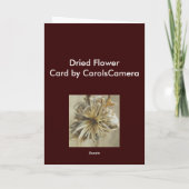 Dried Flower Note Kaart (Achterkant)