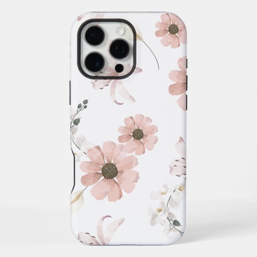 Dried Flower Seamless Pattern iPhone Hoesje (Achterkant)