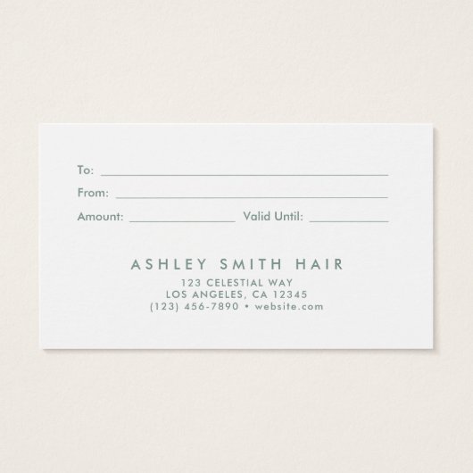 Dried Flowers Gift Kaart (Achterkant)