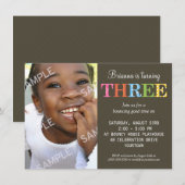 Driedaagse feestdag gevierd kaart (Voorkant / Achterkant)