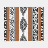 Driedeboon voor Griekenland met Aztec Pattern in G Fleece Deken (Voorkant (Horizontaal))